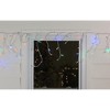 Northlight 100ct Wide Angle LED Icicle String Lights Multi-Color - 6.75' White Wire - 3 of 4