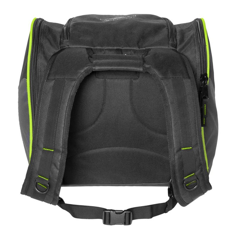 Sportube Traveler Outdoor 50 Liter Ski Boot Helmet & Gear Backpack Bag w/ Storage Pocket, Padded Back and Straps, Airline Compliant, Green/Black, 4 of 7