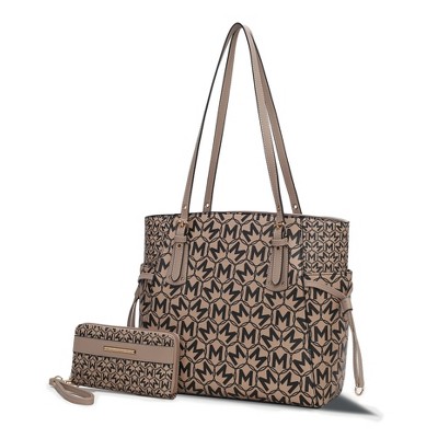 MKF Collection Pauline Tote Women’s Vegan Leather Bag with Matching Wallet  for Everyday Use by Mia K