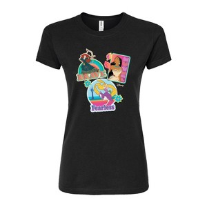 Women's - Disney - Fierce Pocahontas, Fearless Rapunzel & Brave Merida Fitted Graphic T-Shirt - 1 of 3
