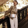 Byootique Portable Hard Shell Aluminum Handbag with Adjustable Strap Crossbody Cosmetic Case Clutch for Women - 3 of 4