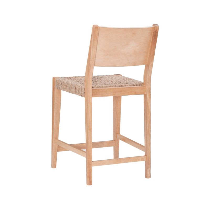 Set of 2 Clara Handwoven Seagrass Seat Counter Height Barstools Natural - Powell Company, 5 of 11
