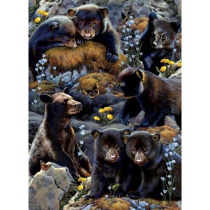 Sunsout Bear Cubs 500 pc Large Pieces  Jigsaw Puzzle 56452 - 1 of 4