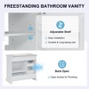 36-Inch Bathroom Vanity with Ceramic Sink Top 4 Drawers and 1 Soft-Close Door Freestanding Storage Cabinet - 3 of 4