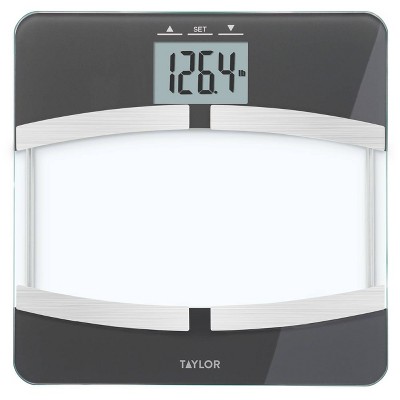 Taylor Digital Body Weight Scale Battey Powered Black/Grey, 400lb Capacity  