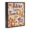 Stupell Industries Autumn Phrase with Leaves Black Framed Giclee Art - 3 of 4