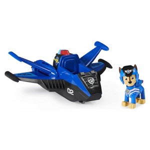 Paw Patrol Jet to The Rescue Chase Deluxe Transforming Vehicle with Lights & Sounds Toy Car with Collectible Pup Figure, Kids Ages 3 and Up - 1 of 4