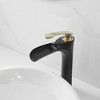 BWE Waterfall Single Hole Single Handle Bathroom Vessel Sink Faucet With Drain Assembly - 2 of 4