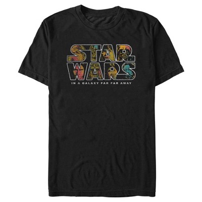 Men's Star Wars: A New Hope Faces Filled Logo T-shirt : Target