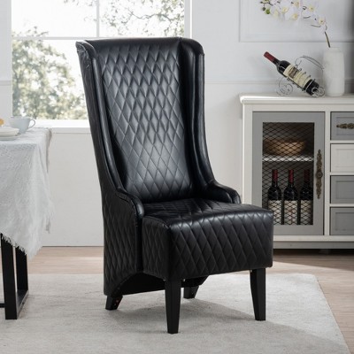 Grungis High-Back Velvet Accent Chair, Comfy Armless Chair with Soft Padded & Wooden Legs,23.03" W Accent Chair for Bedroom,Reading Room,Office