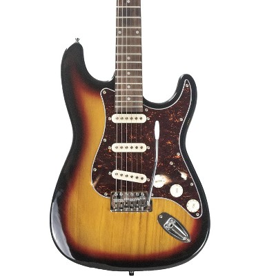 Sawtooth ES Series Electric Guitar Sunburst with Tortoise Pickguard