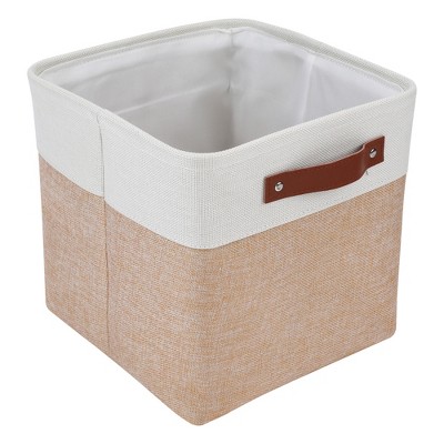 REGALWOVEN Fabric Collapsible Lightweight Open Storage Bins 11 x 11 x 11 Inch 3 Packs