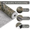 4'x6' Washable Oriental Floral Rug, Non-Slip Vintage Low Pile, Ultra-Thin Floor Cover for Living Room, Bedroom, Office, Dorm, Dining Area, Red - 3 of 4