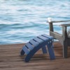 VEVOR Adirondack Ottoman, 18.7L x 18.9W x 13.8H Inch HDPE Plastic Folding Adirondack Ottoman, Weather-Resistant Foot Rest for Adirondack Chair, Blue - 2 of 4