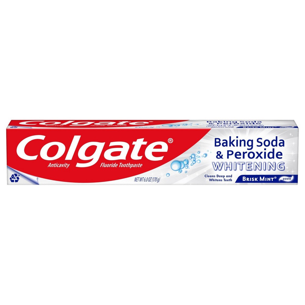 UPC 035000510877 product image for Colgate Baking Soda and Peroxide Whitening Toothpaste - Brisk Mint - 6oz | upcitemdb.com