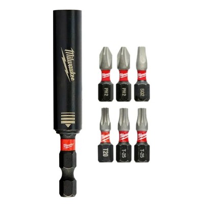 Milwaukee 48-32-4515 SHOCKWAVE Impact Magnetic Drive Guide Set - 7 Piece