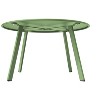 DOMETOUR 27.5 Inch Round Coffee Table Patio Side Table, Weather Resistant Outdoor Large Side Table - 3 of 4
