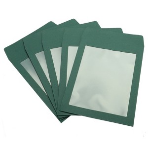 Unique Bargains Mailing Statement Photos Catalogs Full Face Window Clear Single Sided Envelopes - 1 of 4
