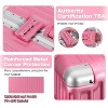 Luupatchy Business Aluminum Frame Zipperless Checked Luggage Hard Shell Suitcase with TSA Lock - 3 of 4