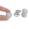 Unique Bargains Blouses Sweater Round Aluminum Cotton Fabric Cloth Covered Buttons 10 Pcs - 4 of 4