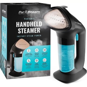 PurSteam SteamPulse Pro Handheld Steamer for Clothes, Portable Handheld Fabric and Garment Travel Steamer Iron Press Wrinkle Remover with Fabric Brush - 1 of 4
