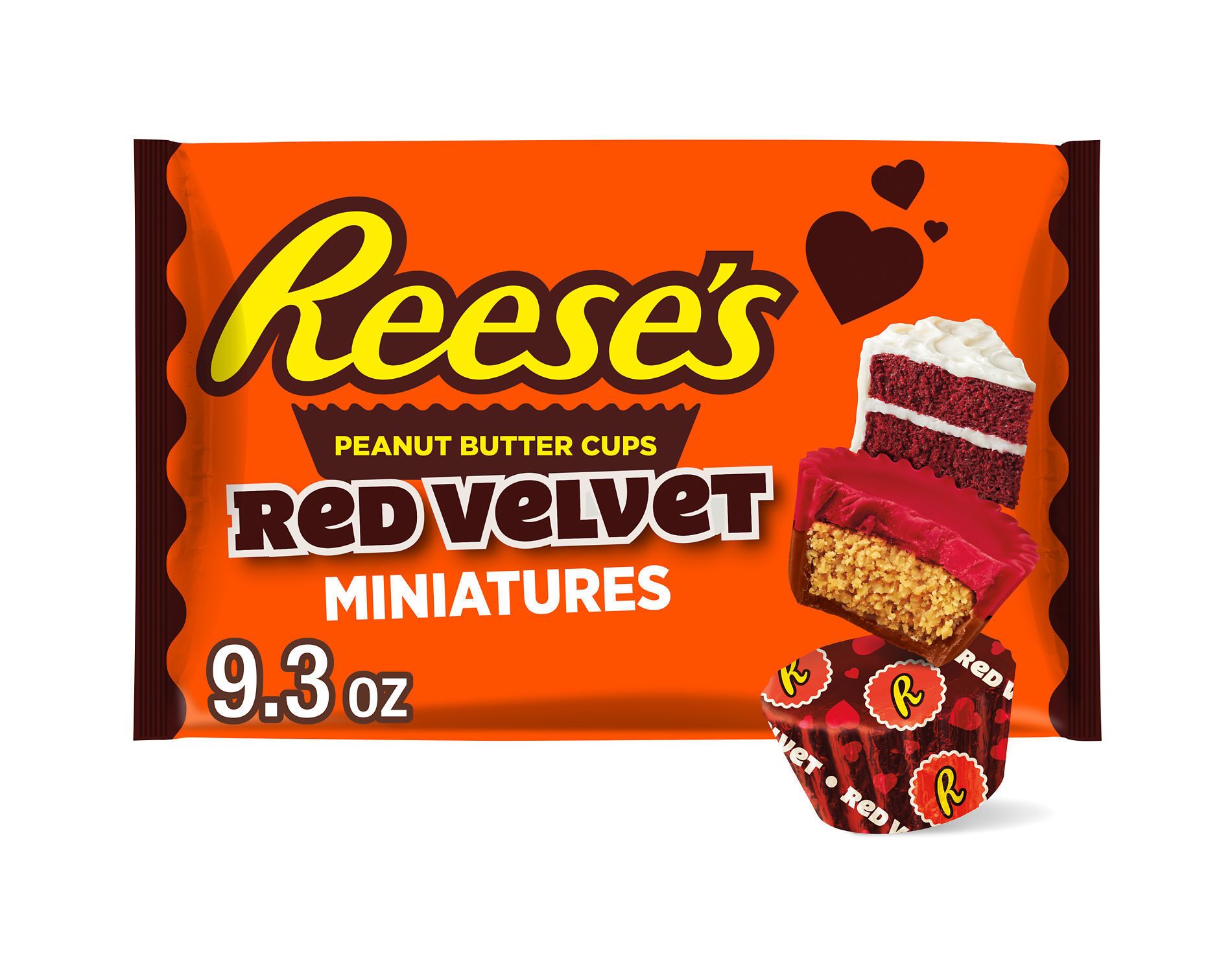 Reese's Valentine's Day Peanut Butter Red Velvet Candy Miniatures - 9.3oz