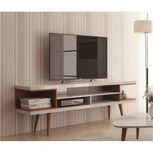 CIPACHO Utopia 70" Maple Cream & White TV Stand – Stylish Storage Solution to Elevate Your Living Room Entertainment Space - 1 of 4