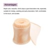 Unique Bargains Gift Wrapping Wide Sheer Wired Pastel Shimmer Iridescent Chiffon Ribbons 1 Pc - 3 of 4