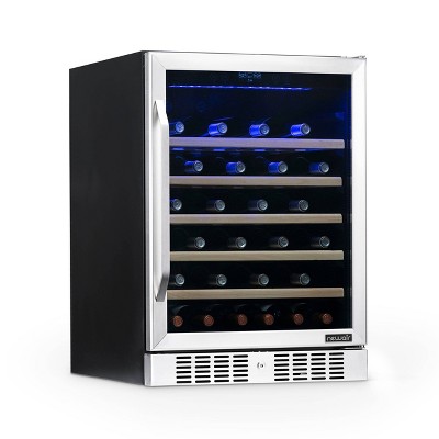 NewAir 52 Bottle Built-In Compressor Wine Cooler - Stainless Steel AWR-520SB