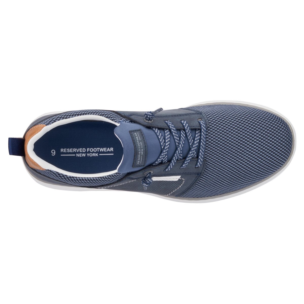 Мужские Reserved Footwear New York Men's Maxon Low Top Sneakers - NAVY, 11 — фото 6