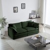VASIP Modern Green Chenille Loveseat Sofa,Upholstered 2-Seater with Deep Seat, 4 Pillows for Living Room - 2 of 4