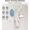LunaLulinlk Over The Door Hooks with 5 Coat Hooks, Over The Door Towel Rack Door Hanger Hook Hat 1 Pack White - 3 of 4