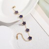 Four Leaf Clover Bracelet for Women 18K Gold Plated Stainless Steel Lucky 4 Leaf Gold Link Bracelet Jewelry Gift for Women - 4 of 4