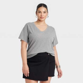 Women's Short Sleeve V-Neck T-Shirt - Ava & Viv™