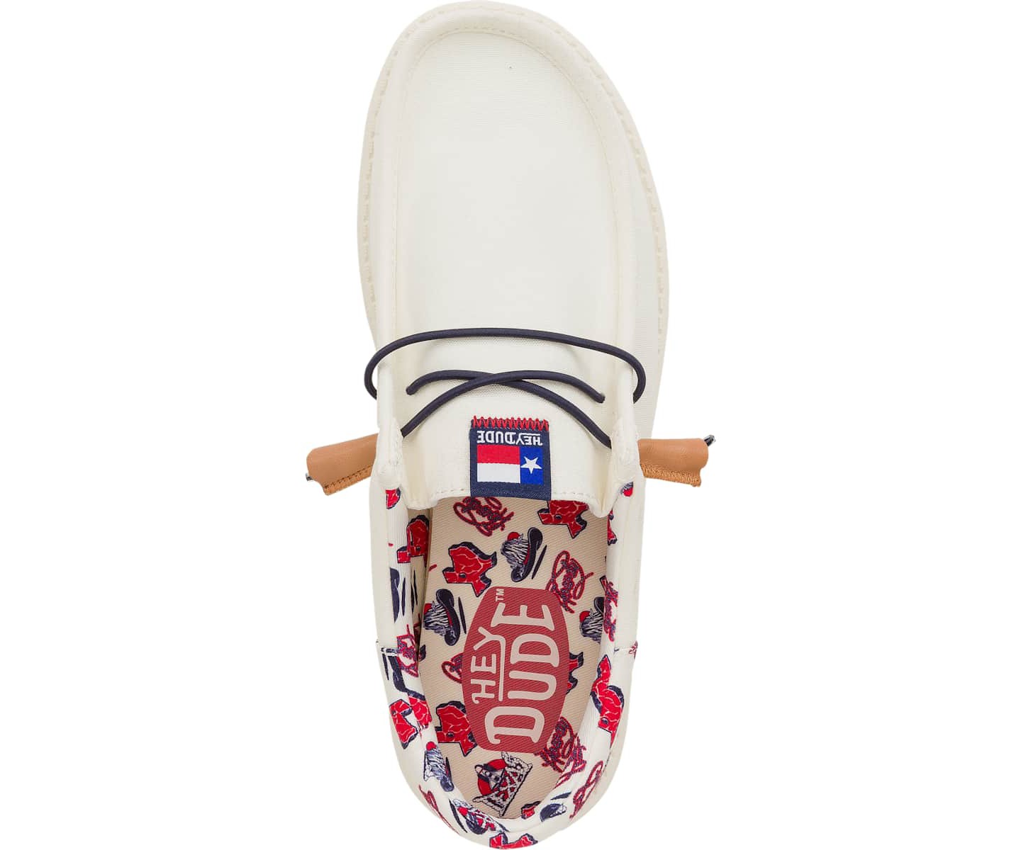 HEYDUDE Men Wally Funk True Texas, Off White, 12, цвет: Белый — фото 3