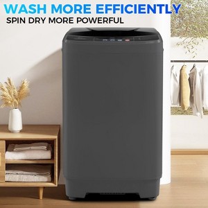 KRISRATE Portable Washing Machine 2.1 Cu.ft, 15.6Lbs Compact Washer with Drain Pump,10 Programs&8 Water Levels,LED Display for Apartment Dorm RV, Grey - 1 of 4