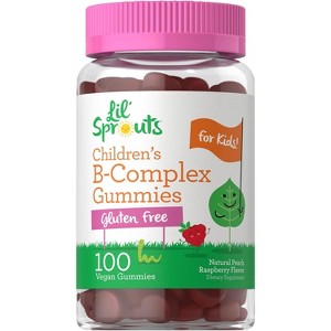 Lil' Sprouts Kids B Complex | 90 Gummies | Peach Raspberry Flavor - 1 of 4