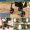 Lycvki Lightweight Foldable Rollator Walkers with Adjustable Handles and Seat Height for Seniors All-Terrain 8" Big Roller Wheels - 3 of 4