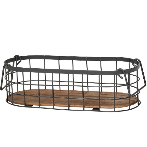 Lakeside The Lakeside Collection Wire Kitchen Countertop Fruit Baskets - Set of 2 -