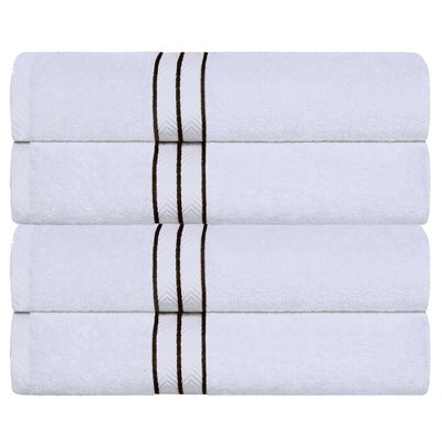 Premium Cotton Solid Plush Heavyweight Hotel Luxury Towel Set by Blue Nile Mills