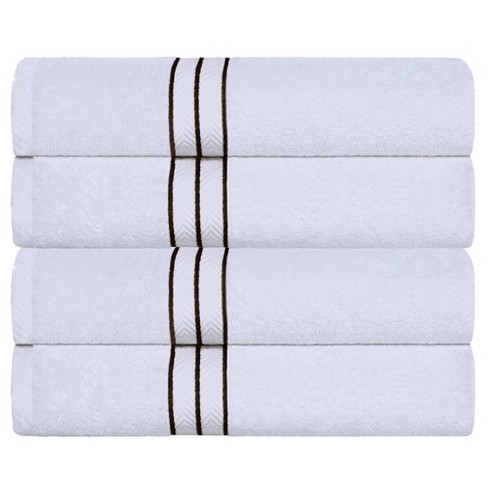 Decorative Assorted 8-Piece Cotton Luxury Bath Towel Set for Bathroom, 13  x 13”, 16” x 30”, 30” x 52”, Coral by Blue Nile Mills