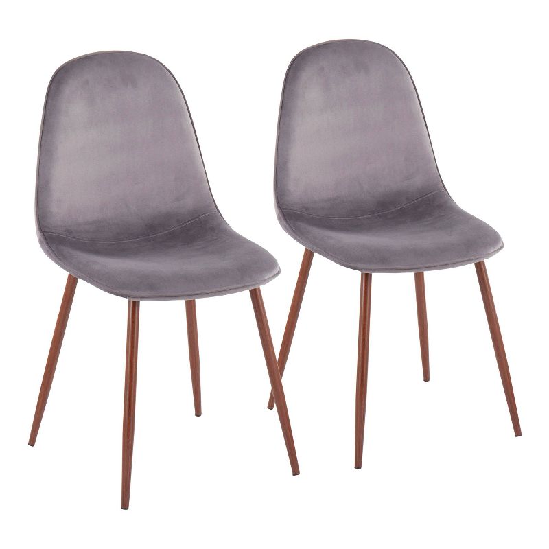 Set of 2 Pebble Mid-Century Modern Dining Accent Chairs - LumiSource, 1 of 13