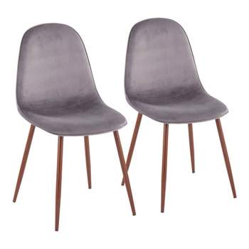 Set of 2 Pebble Mid-Century Modern Dining Accent Chairs - LumiSource