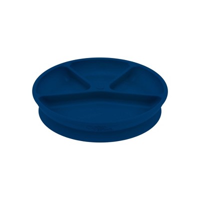 Image of green sprouts Learning Dining Plate - Navy