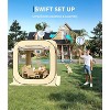 6X6 Ft All-Weather Pop Up Bubble Tent - Instant 2-3 Person Garden Dome Igloo with Rainproof, Windproof & Coldproof Design for Camping, Backyard - 2 of 4