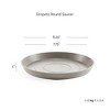 Ecopots Round Recycled Plastic Modern In/Outdoor Planter Flower Pot Saucer - 3 of 3