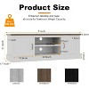 Farmhouse TV Stand for 65 Inch TVs Entertainment Center with Storage Cabinets - Ample Organized Storage, for Living Room Office - 3 of 4