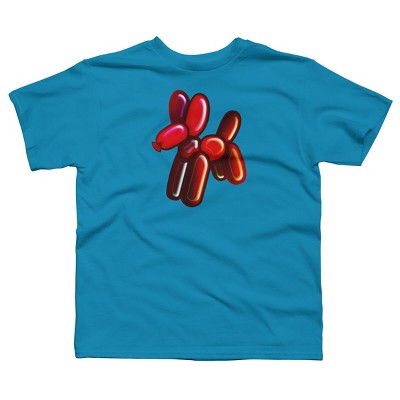 Boy's Design By Humans Balloon Animal - Dog (red) By TaliRachelle T-Shirt
