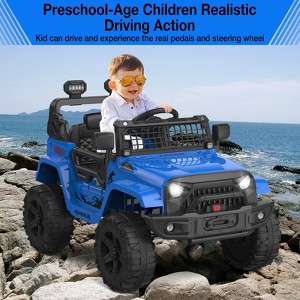 Kids Ride on Truck - Electric Car with Parent Remote Control, Spring Suspension, 2 - Speed Off - Road, LED Lights, Ideal Gift - 1 of 4