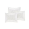 Madison Park White Amber Cotton Chenille Daybed Cover Set: Bedding Set with Skirt & Shams, OEKO-TEX Certified - 3 of 4